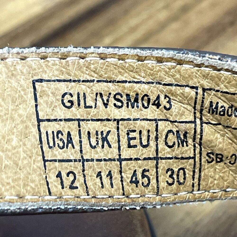 VIONIC Gil Brown Leather Adjustable Buckle Sling Fisherman Sandals Men's Size 12 - Picture 7 of 8